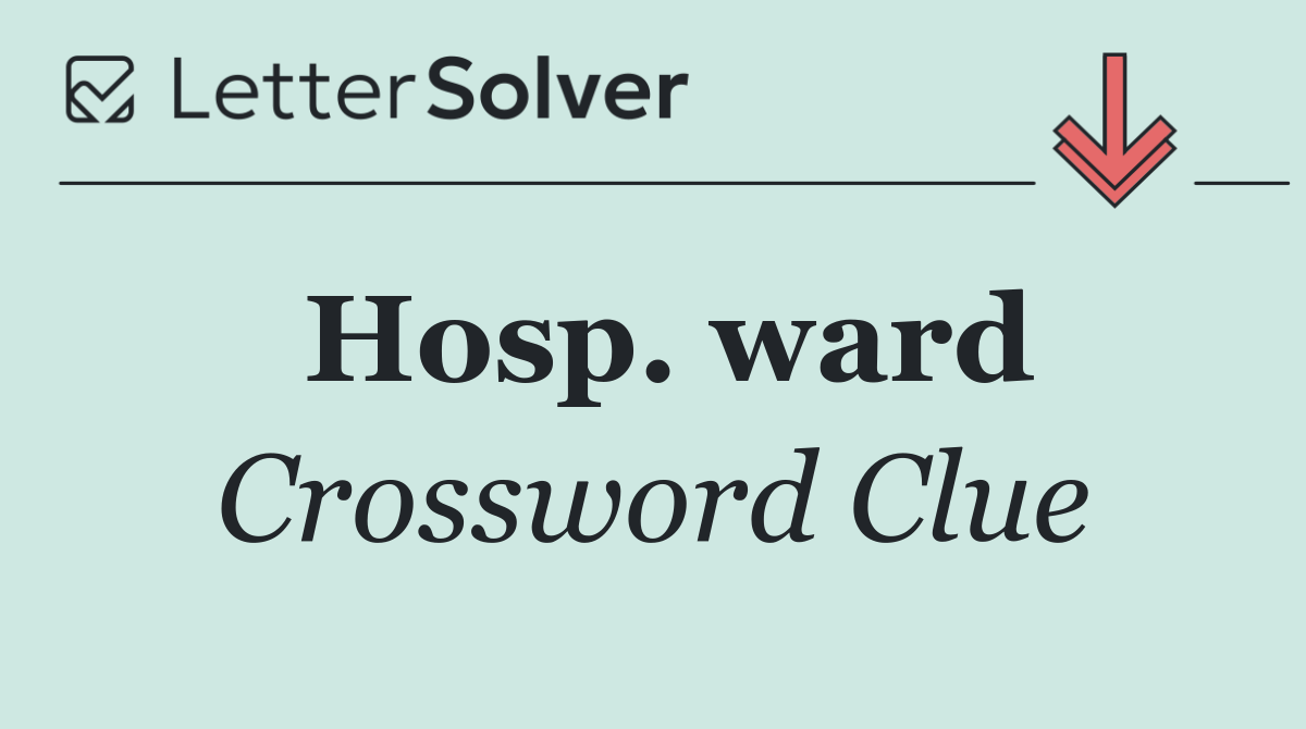 Hosp. ward