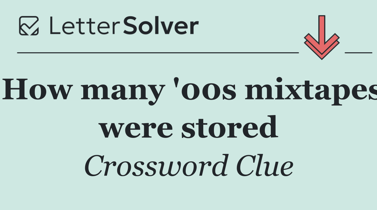 How many '00s mixtapes were stored