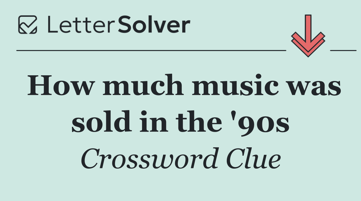 How much music was sold in the '90s