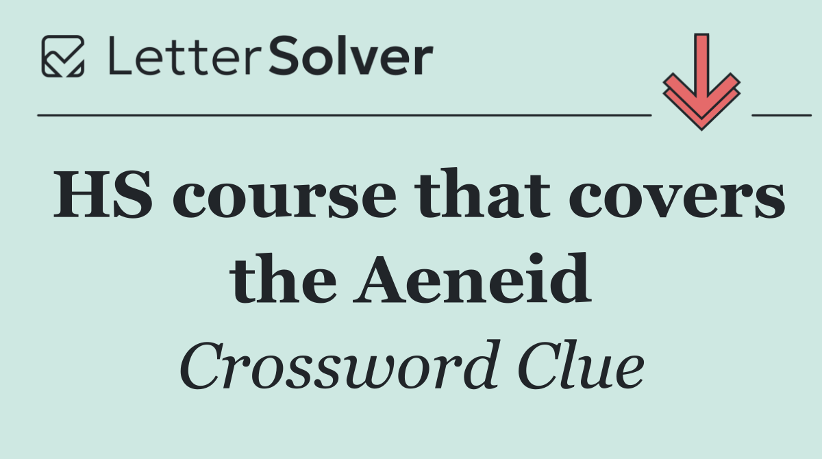 HS course that covers the Aeneid