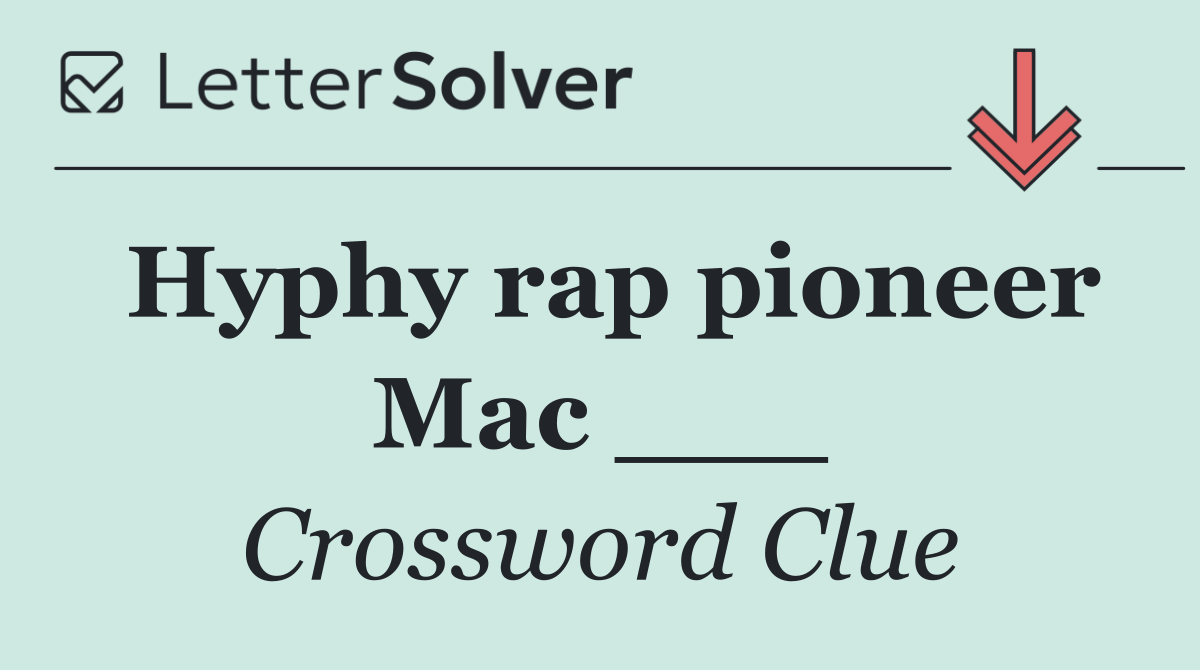 Hyphy rap pioneer Mac ___