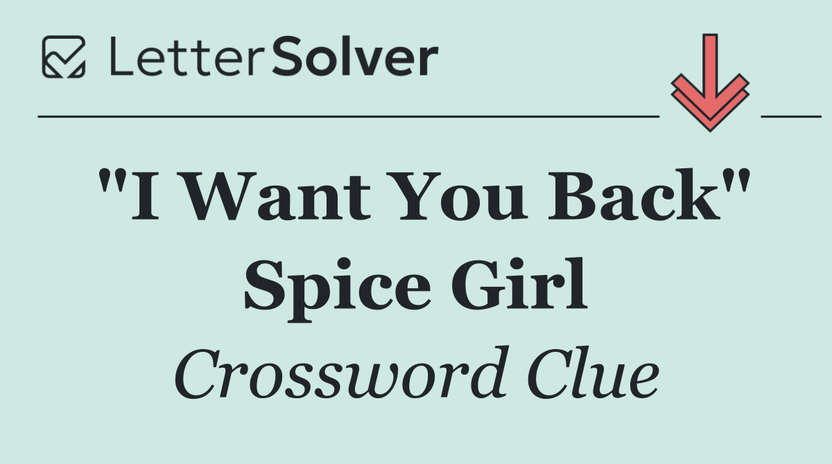 "I Want You Back" Spice Girl