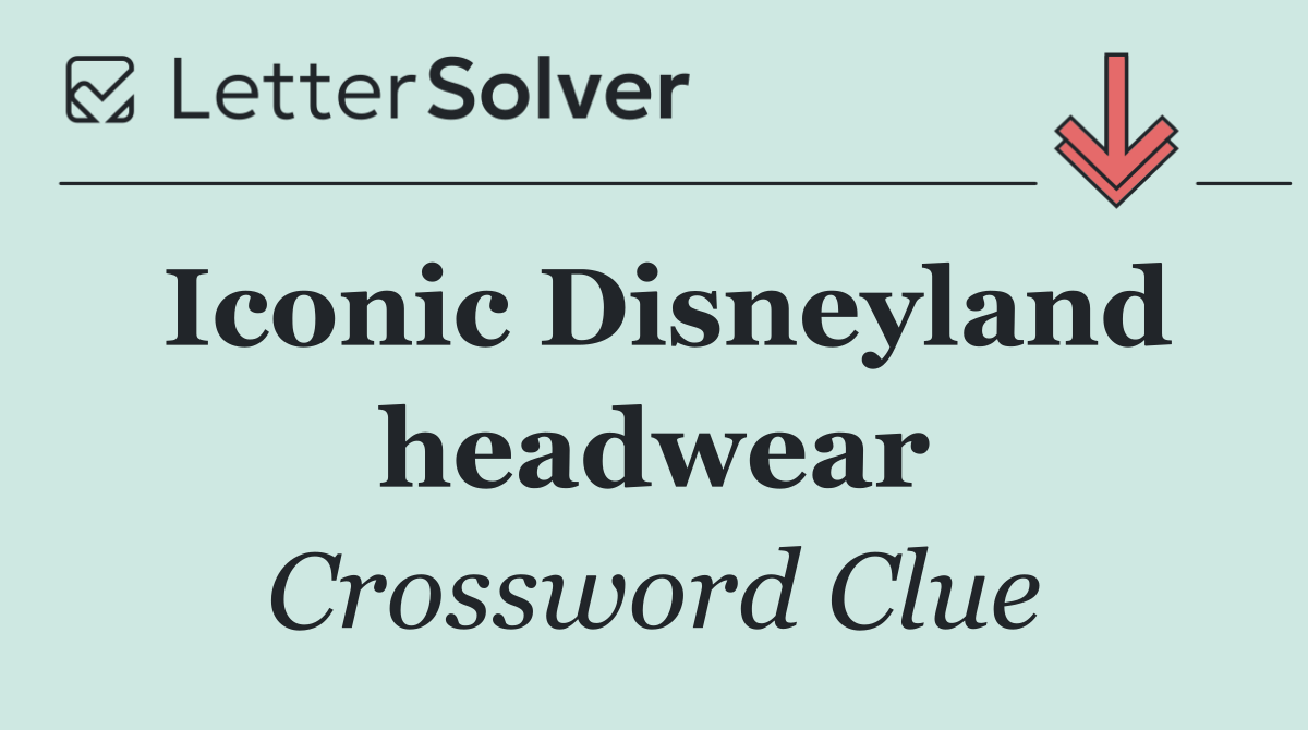 Iconic Disneyland headwear