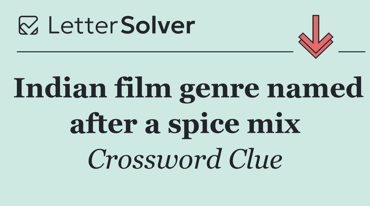 Indian film genre named after a spice mix