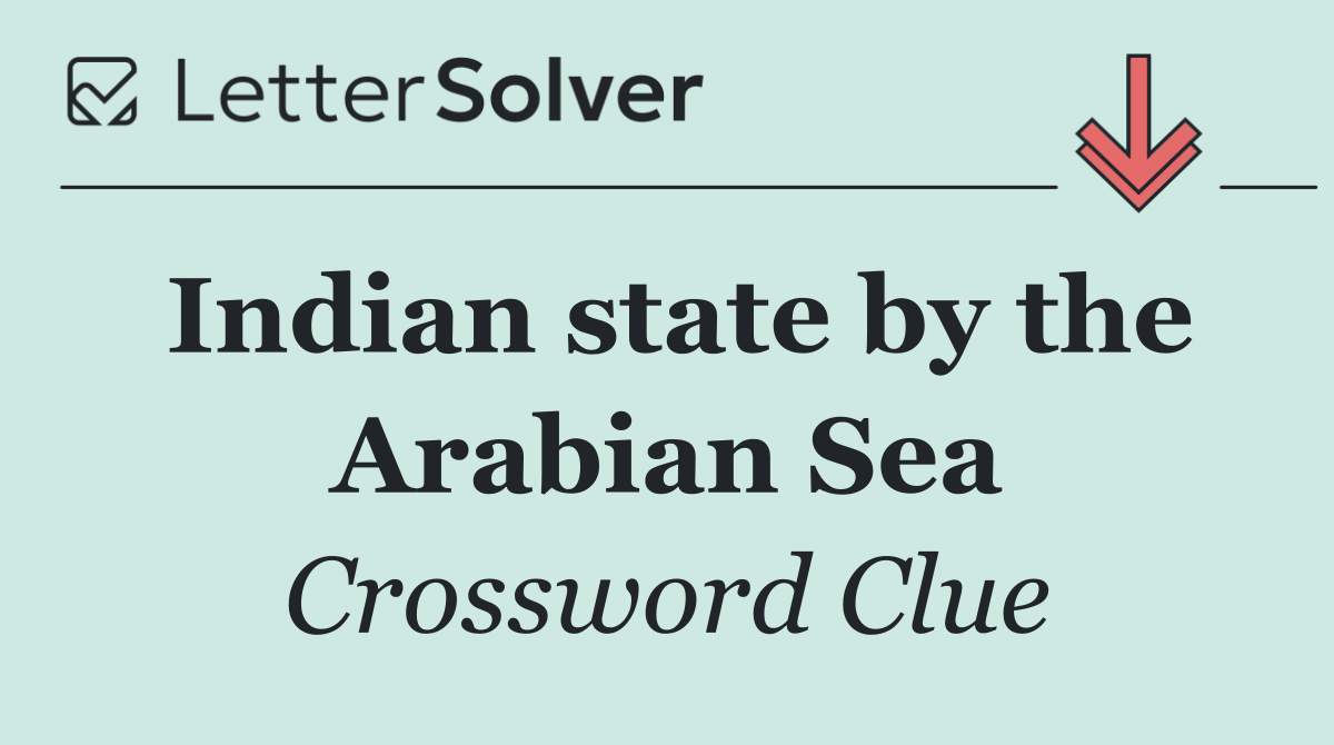Indian state by the Arabian Sea