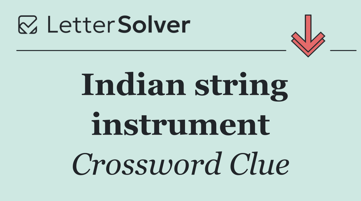 Indian string instrument