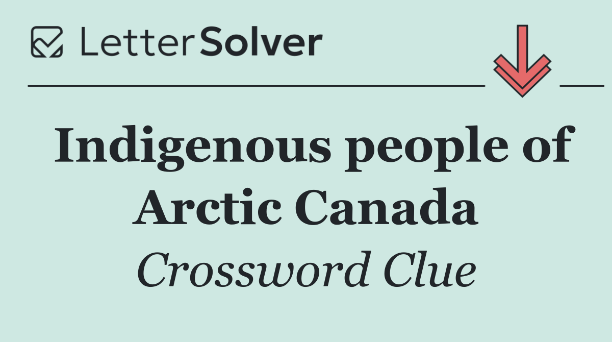 Indigenous people of Arctic Canada