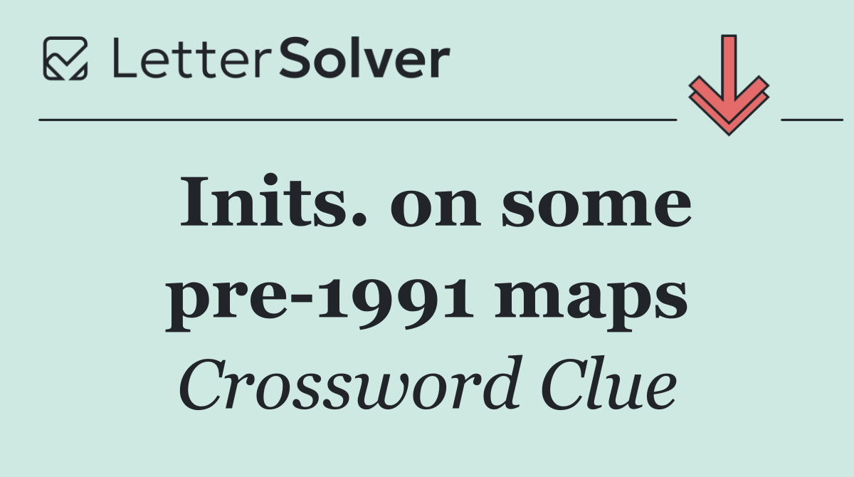 Inits. on some pre 1991 maps