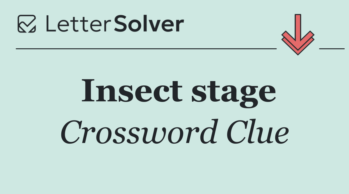 Insect stage