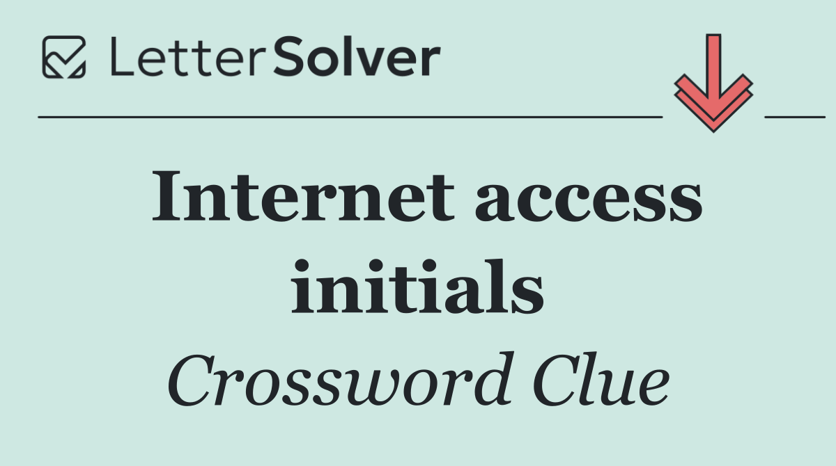 Internet access initials