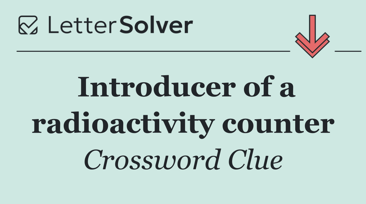 Introducer of a radioactivity counter