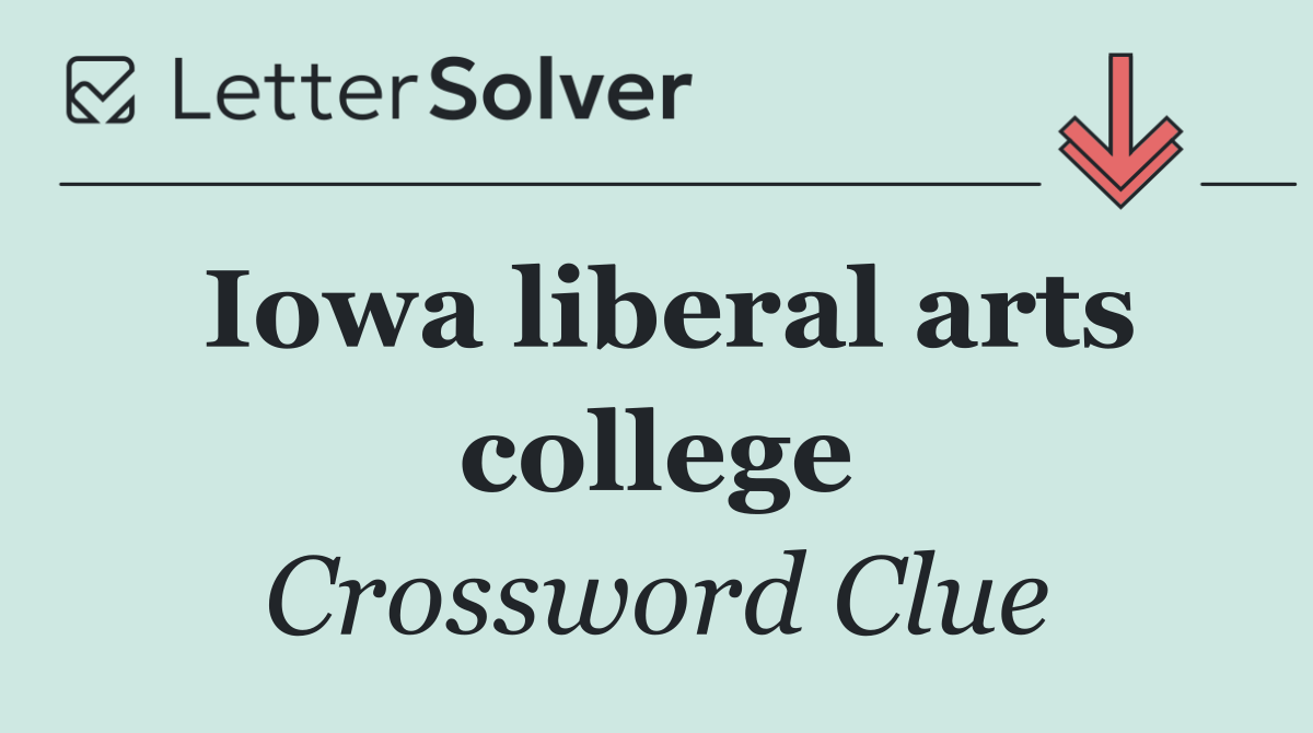 Iowa liberal arts college