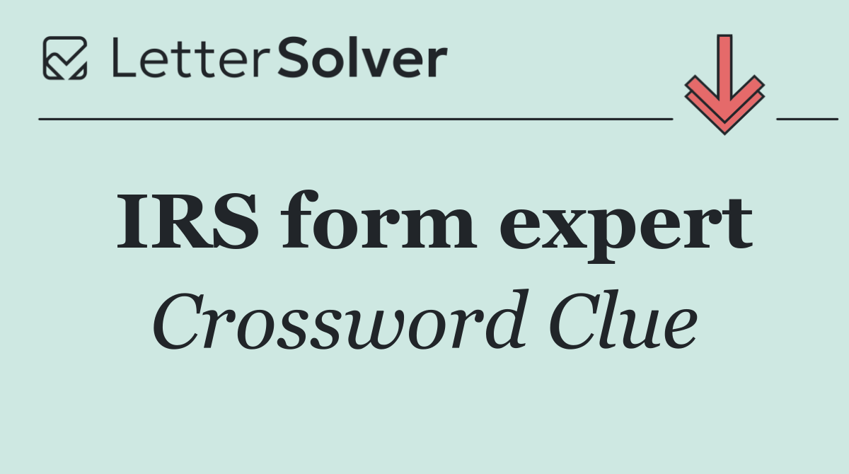 IRS form expert