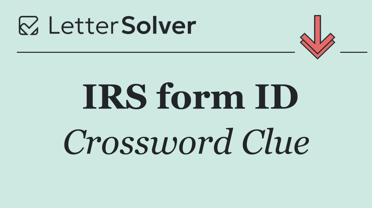 IRS form ID