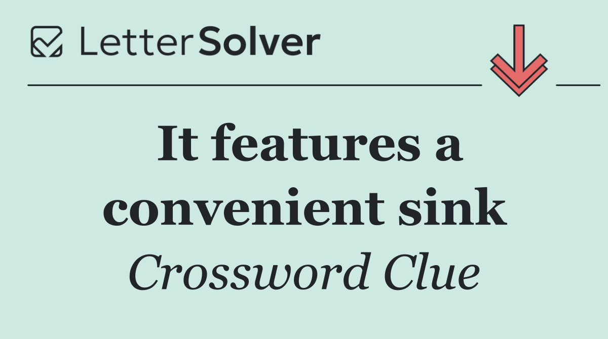 It features a convenient sink