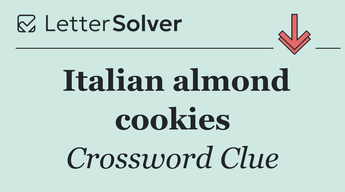 Italian almond cookies