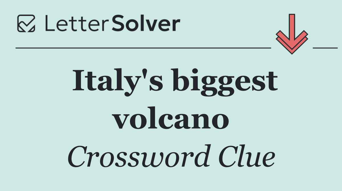 Italy's biggest volcano
