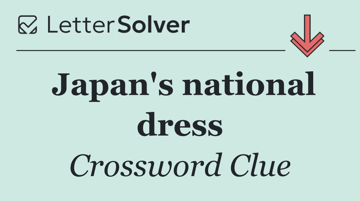 Japan's national dress