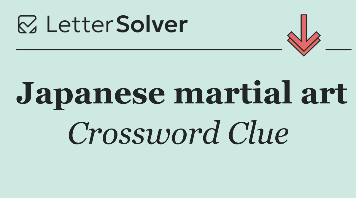 Japanese martial art