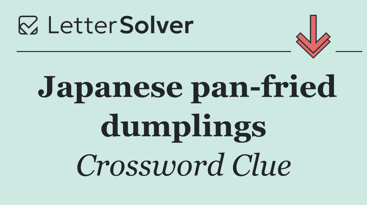 Japanese pan fried dumplings