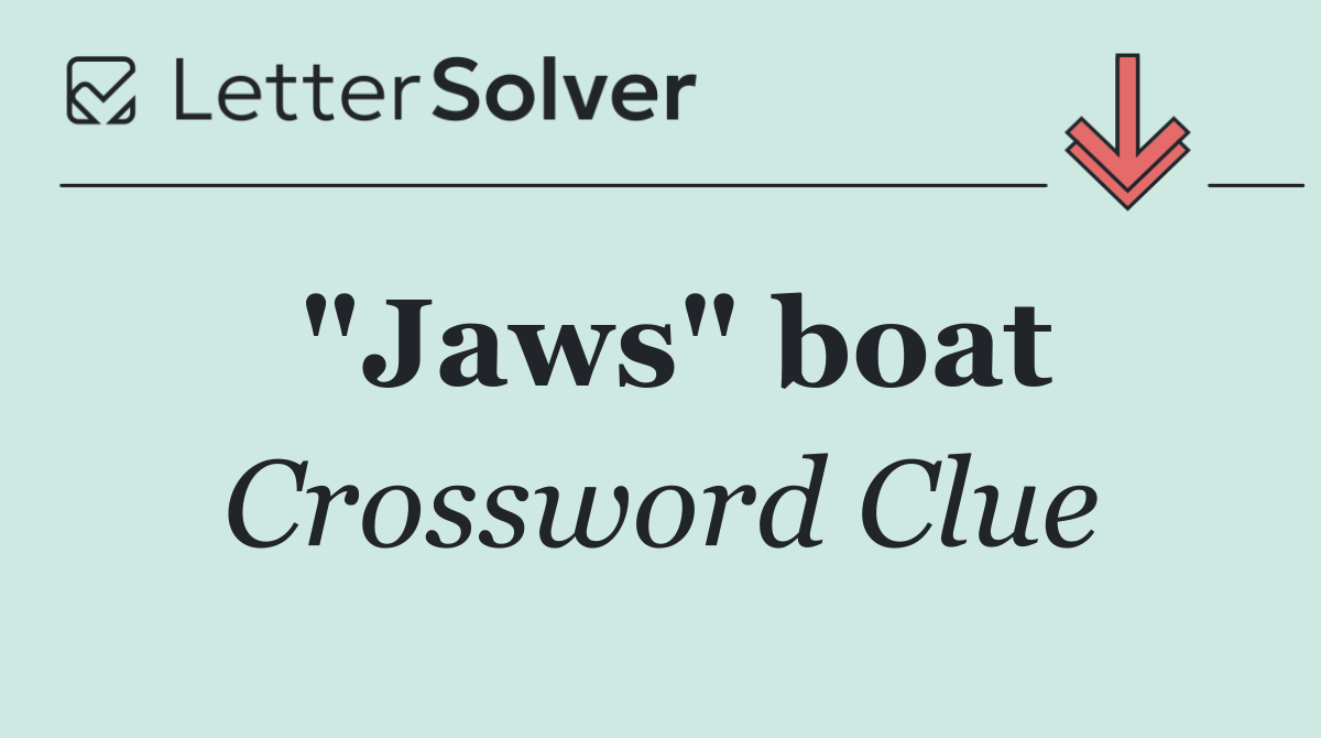 "Jaws" boat