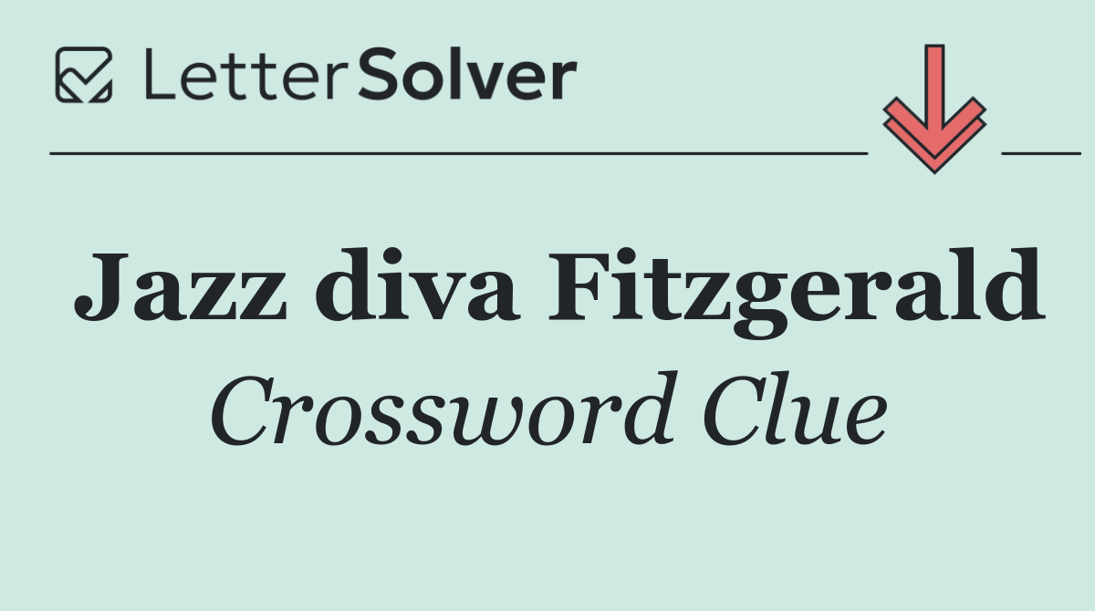 Jazz diva Fitzgerald