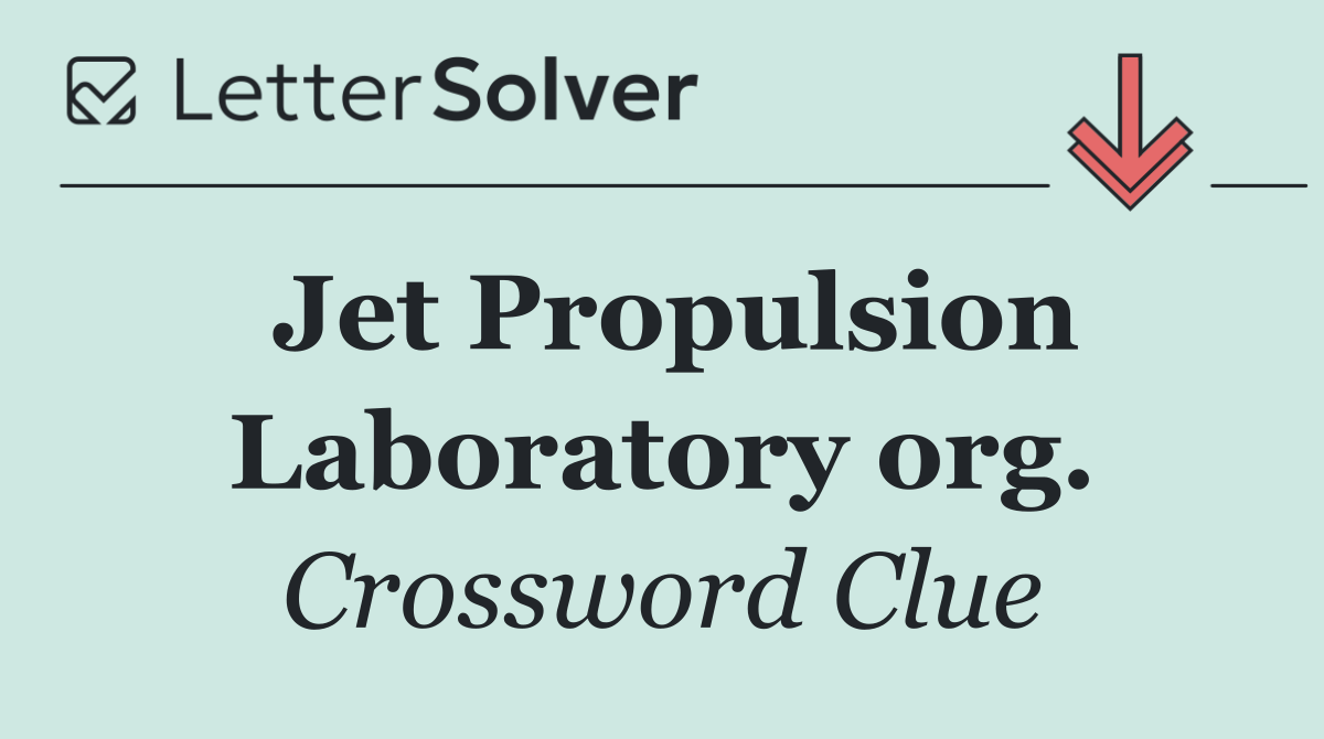 Jet Propulsion Laboratory org.