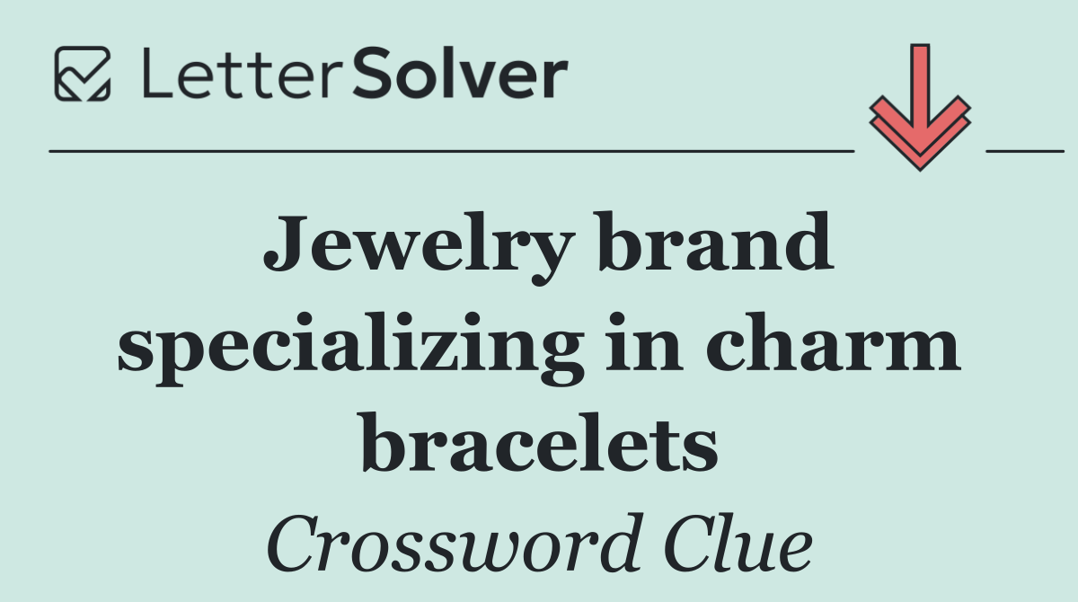 Jewelry brand specializing in charm bracelets