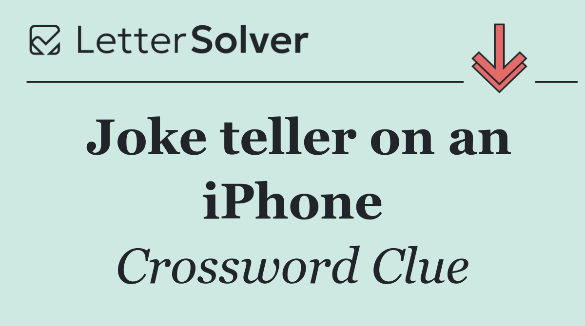 Joke teller on an iPhone