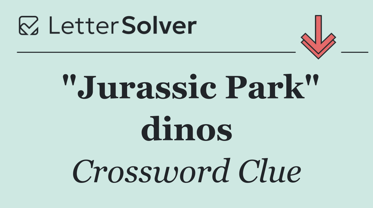"Jurassic Park" dinos