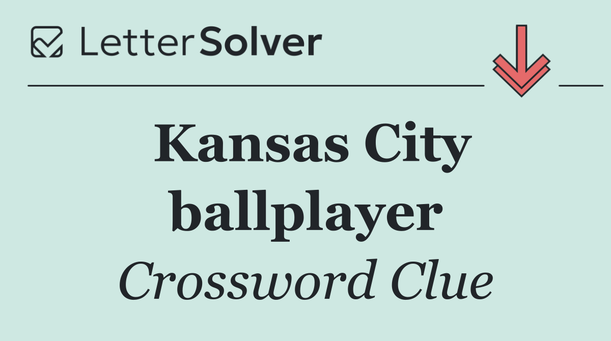 Kansas City ballplayer