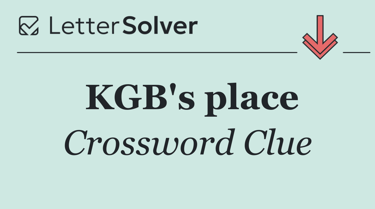 KGB's place