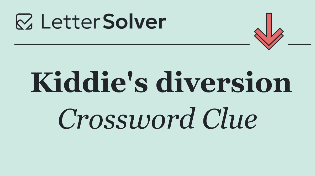 Kiddie's diversion