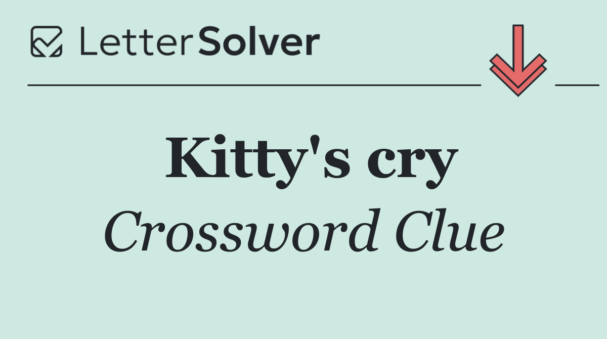 Kitty's cry