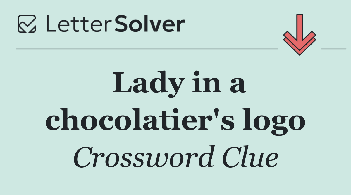 Lady in a chocolatier's logo