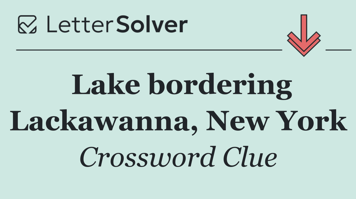Lake bordering Lackawanna, New York