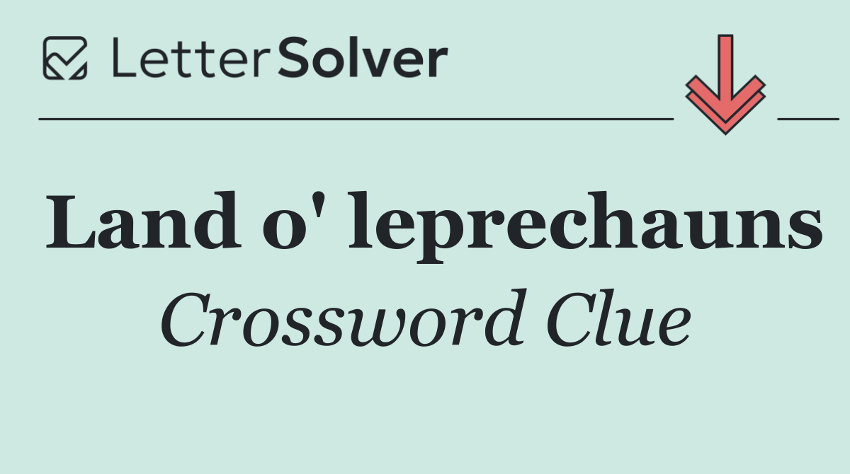 Land o' leprechauns