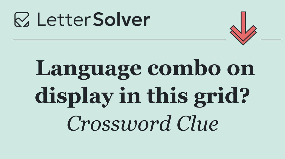 Language combo on display in this grid?