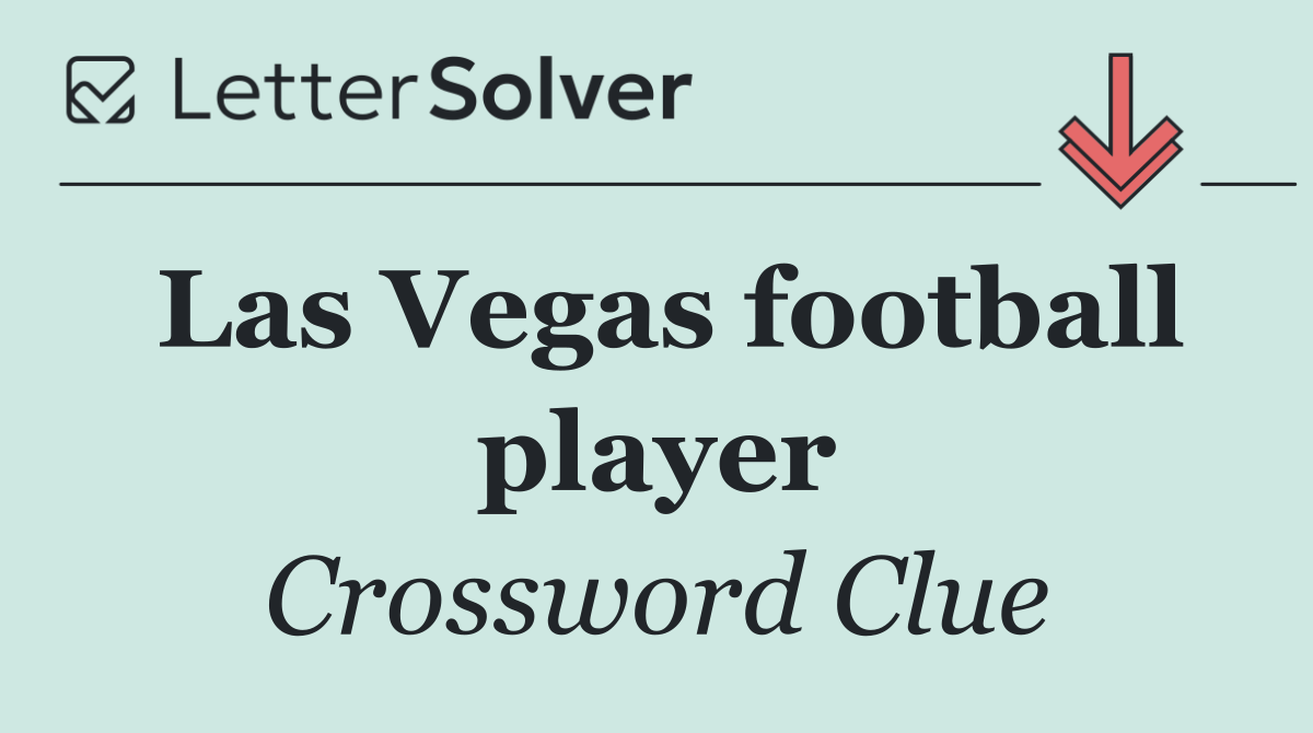 Las Vegas football player