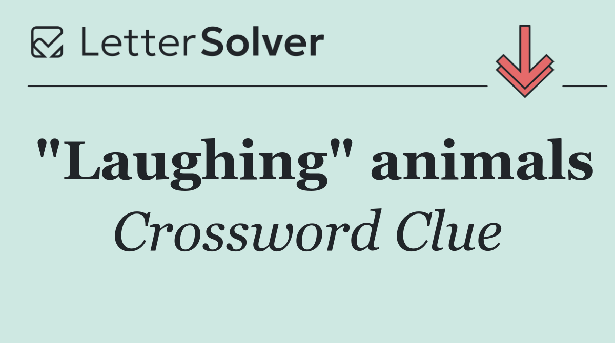 "Laughing" animals