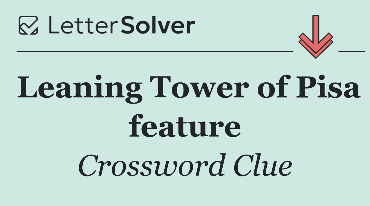 Leaning Tower of Pisa feature