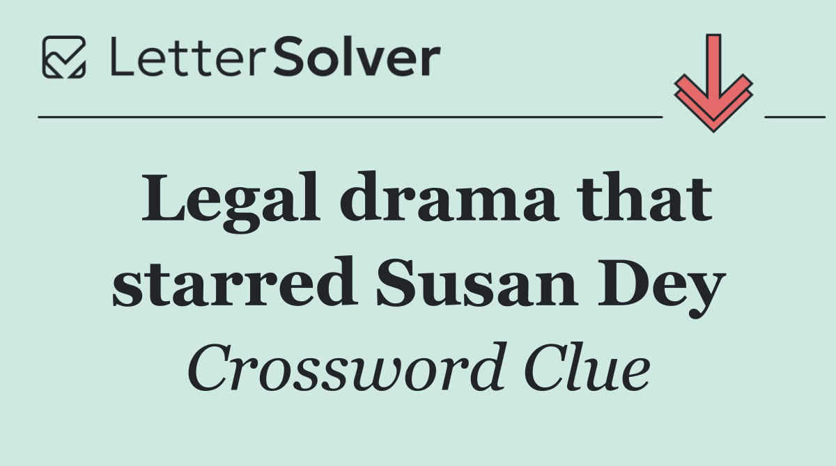 Legal drama that starred Susan Dey