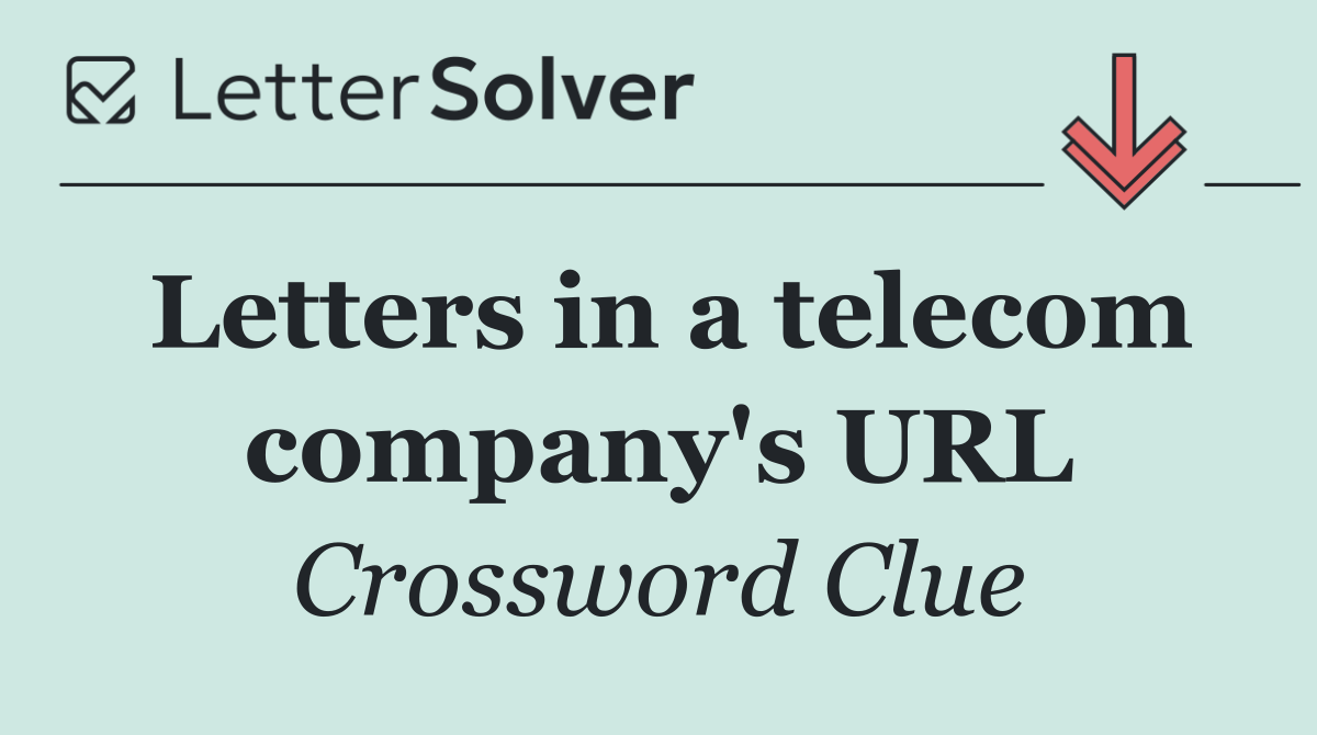 Letters in a telecom company's URL