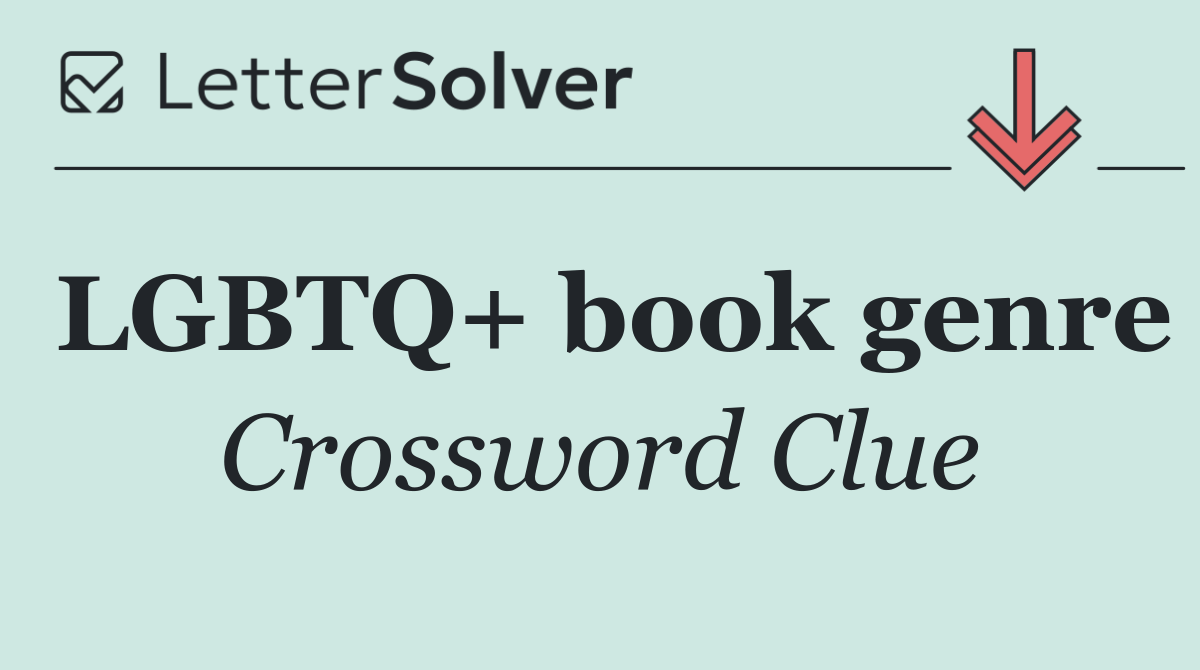 LGBTQ+ book genre