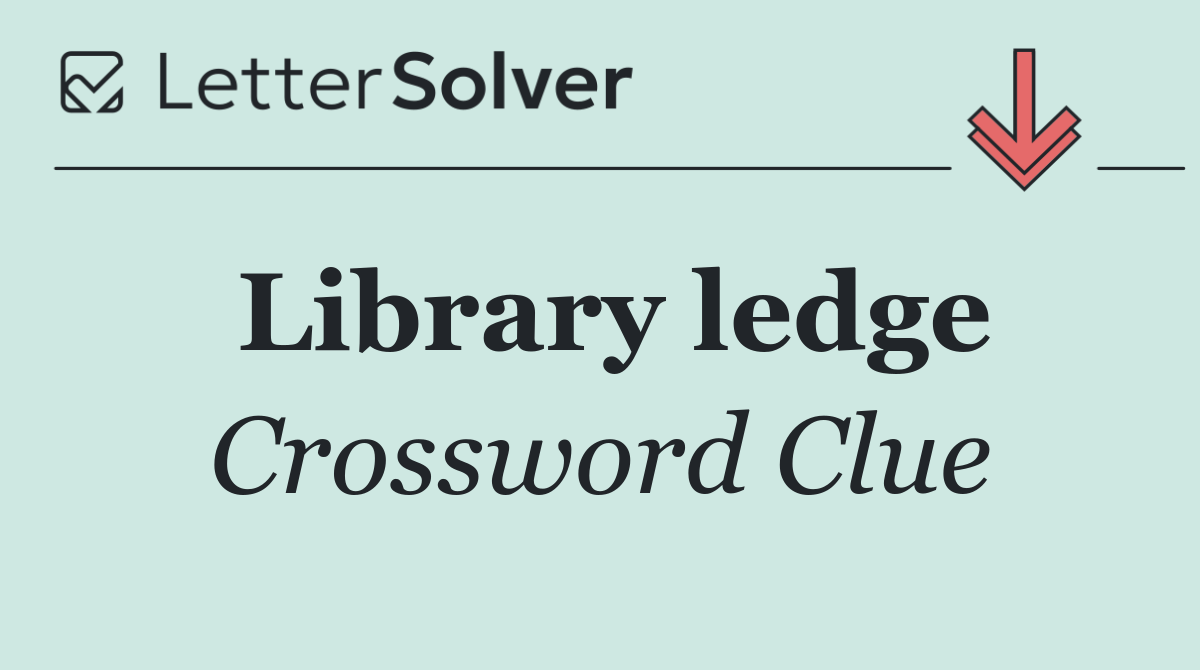 Library ledge