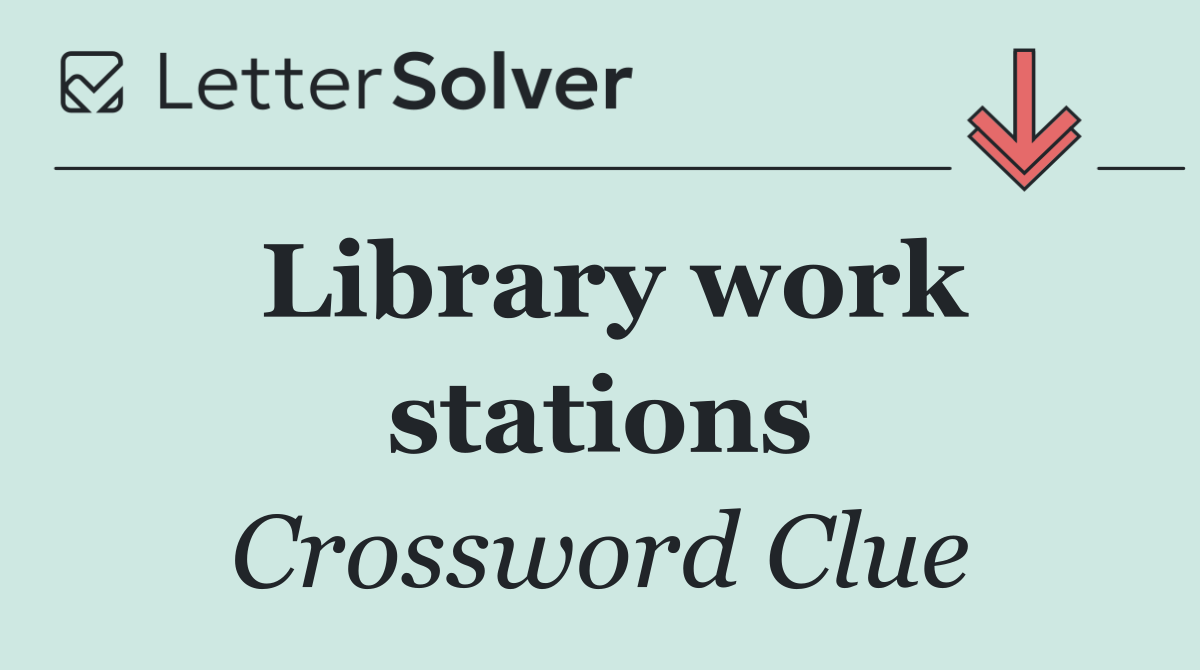 Library work stations