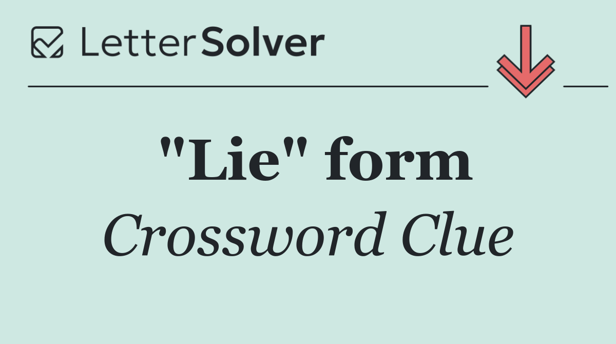 "Lie" form