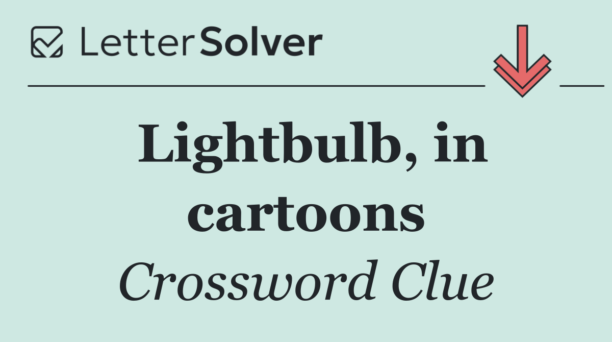 Lightbulb, in cartoons