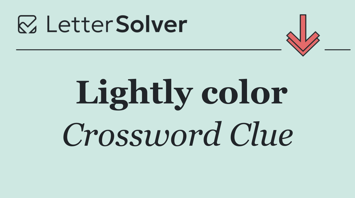 Lightly color