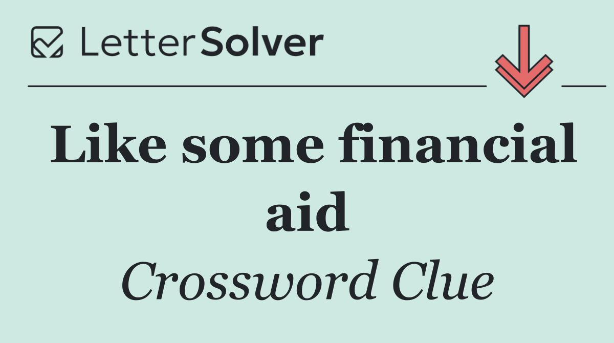 Like some financial aid